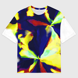 Футболка оверсайз мужская Разноцветный вспышка, цвет: 3D-принт
