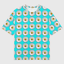 Мужская футболка оверсайз CHAMOMILE FLOWERS