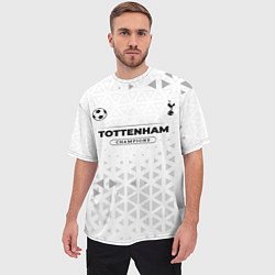 Футболка оверсайз мужская Tottenham Champions Униформа, цвет: 3D-принт — фото 2