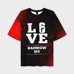 Футболка оверсайз мужская Rainbow Six Love Классика, цвет: 3D-принт