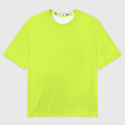 Мужская футболка оверсайз Зеленый неон из фильма Барби