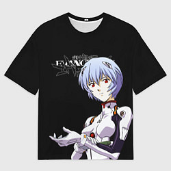Футболка оверсайз мужская АЯНАМИ РЕЙ ЕВА-00 ЕВАНГЕЛИОН, цвет: 3D-принт