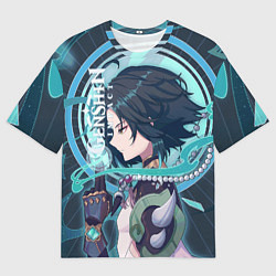 Футболка оверсайз мужская Xiao - Сяо, цвет: 3D-принт