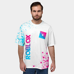 Футболка оверсайз мужская Roblox Neon Gradient FS, цвет: 3D-принт — фото 2