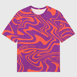 Мужская футболка оверсайз Рябь на воде Абстракция