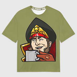 Футболка оверсайз мужская Ciaphas Cain Mug 3D, цвет: 3D-принт