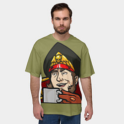 Футболка оверсайз мужская Ciaphas Cain Mug 3D, цвет: 3D-принт — фото 2