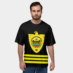 Футболка оверсайз мужская ФАН КЛУБ ФК АНЖИ, цвет: 3D-принт — фото 2