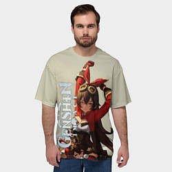 Футболка оверсайз мужская Задорная Эмбер, цвет: 3D-принт — фото 2