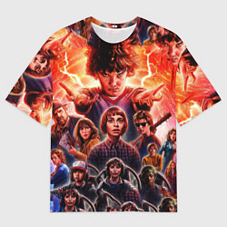 Футболка оверсайз мужская Stranger Things Арт, цвет: 3D-принт