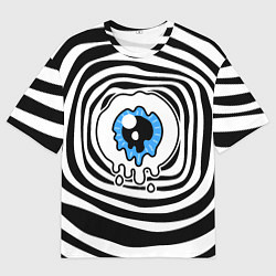 Футболка оверсайз мужская Глаз-психоделика, цвет: 3D-принт