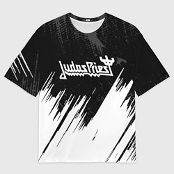 Футболка оверсайз мужская Judas Priest metal, цвет: 3D-принт