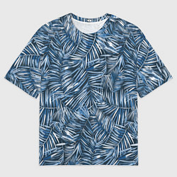 Футболка оверсайз мужская Тропические листья пальмы, цвет: 3D-принт