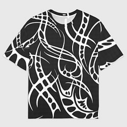 Футболка оверсайз мужская Карбон с узорами, цвет: 3D-принт