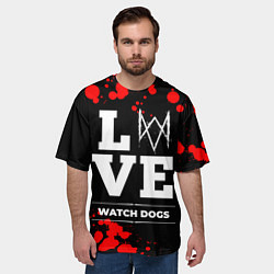 Футболка оверсайз мужская Watch Dogs Love Классика, цвет: 3D-принт — фото 2