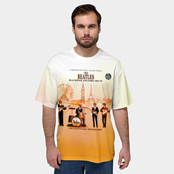 Футболка оверсайз мужская The Beatles Blackpool And Paris 1964-65, цвет: 3D-принт — фото 2