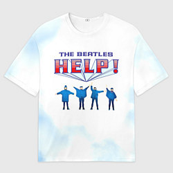 Футболка оверсайз мужская The Beatles Help!, цвет: 3D-принт
