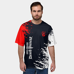 Футболка оверсайз мужская Five Finger Death Punch - краска, цвет: 3D-принт — фото 2