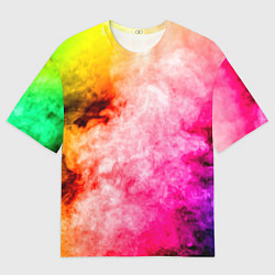 Футболка оверсайз мужская Взрыв Красок I Дым, цвет: 3D-принт