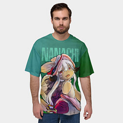 Футболка оверсайз мужская Made in Abyss аниме Наначи, цвет: 3D-принт — фото 2