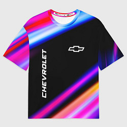 Мужская футболка оверсайз Chevrolet speed lights
