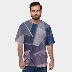 Футболка оверсайз мужская Стеклянная мозаика, цвет: 3D-принт — фото 2
