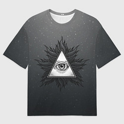 Футболка оверсайз мужская Всевидящее око!, цвет: 3D-принт
