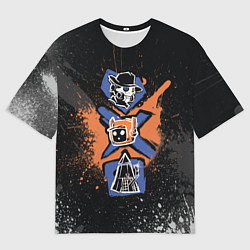 Футболка оверсайз мужская Граффити в стиле Любовь, смерть и роботы, цвет: 3D-принт