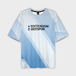 Футболка оверсайз мужская Tottenham hotspur Голубые полосы, цвет: 3D-принт