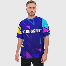 Футболка оверсайз мужская Дефрагментация - Crossfit, цвет: 3D-принт — фото 2