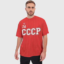 Футболка оверсайз мужская Союз Советских Социалистических Республик, цвет: 3D-принт — фото 2