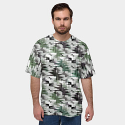 Футболка оверсайз мужская Абстрактный камуфляжный светлый, цвет: 3D-принт — фото 2
