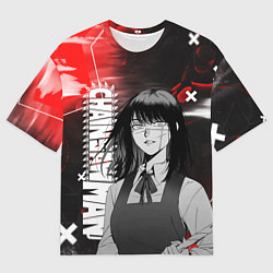Футболка оверсайз мужская Аса Митака - Человек-бензопила, цвет: 3D-принт