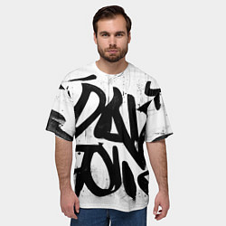 Футболка оверсайз мужская Крупные граффити надписи, цвет: 3D-принт — фото 2