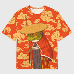 Футболка оверсайз мужская Самурай-хранитель, цвет: 3D-принт
