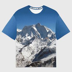 Мужская футболка оверсайз Канченджанга, Гималаи, 8 586 м