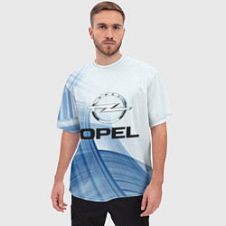 Футболка оверсайз мужская Opel - logo, цвет: 3D-принт — фото 2