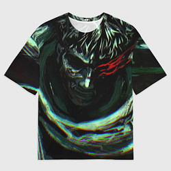 Мужская футболка оверсайз Берсерк Гатс В Плаще