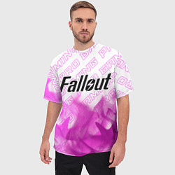 Футболка оверсайз мужская Fallout pro gaming: символ сверху, цвет: 3D-принт — фото 2
