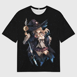 Футболка оверсайз мужская Ведьма блондинка на Хэллоуин, цвет: 3D-принт