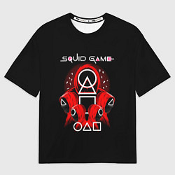 Футболка оверсайз мужская Игра в кальмара - Squid Game, цвет: 3D-принт