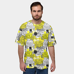 Футболка оверсайз мужская Авто и клякса, цвет: 3D-принт — фото 2