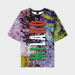 Мужская футболка оверсайз Avant-garde color texture - Milano