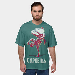Футболка оверсайз мужская Capoeira fighter, цвет: 3D-принт — фото 2