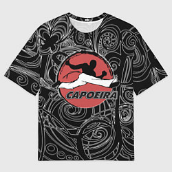 Футболка оверсайз мужская Capoeira fighter jump, цвет: 3D-принт
