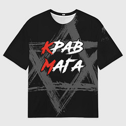 Футболка оверсайз мужская Крав-мага израильское боевое искусство, цвет: 3D-принт