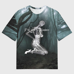 Футболка оверсайз мужская F*ck your halloween!, цвет: 3D-принт
