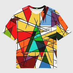 Футболка оверсайз мужская Грубый абстрактный фон, цвет: 3D-принт