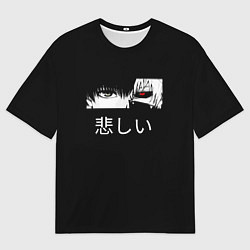 Футболка оверсайз мужская Токийский Гуль аниме, цвет: 3D-принт