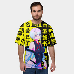 Футболка оверсайз мужская Киберпанк: бегущий по краю, цвет: 3D-принт — фото 2